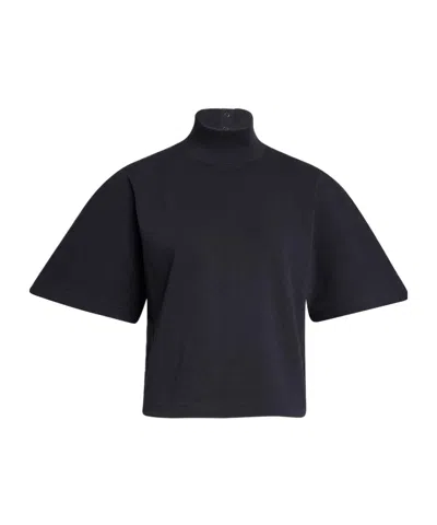 Alaïa Turtleneck Sweatshirt In Black