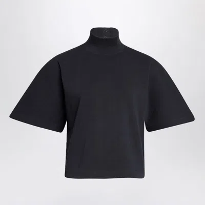 Alaïa High-neck Cropped Top In Black