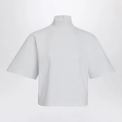 Alaïa High-neck Cropped Top In White