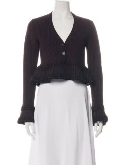 Pre-owned Alaïa Tweed Pattern Jacket In Multicolor