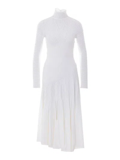 Alaïa Alaia Twisted Dress In White