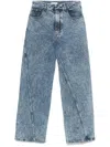 Alaïa Belt-loop Jeans In Blue