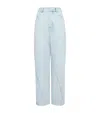 Alaïa Twisted Straight-leg Jeans In Blue