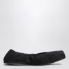 Alaïa Alaia Twotone Ballerina With Square Toe In Brown In Black