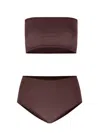 Alaïa Alaia Chocolate Underwear Set In Brown
