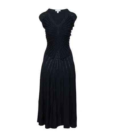 Alaïa V-neck Dress In Black
