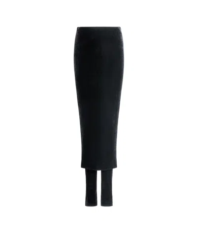 Alaïa Velvet Culottes In Black