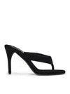 Alaïa Velvet Heel Flip-flops Mule In Black