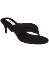 Alaïa Alaia Women Velvet Heel Flip-flops Mule In Black