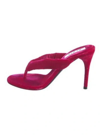 Pre-owned Alaïa Velvet In Pink