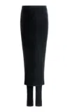 Alaïa Velvet Skirt Pants In Black