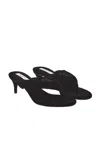 Alaïa Velvet Thong Sandals In Black
