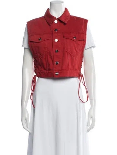 Pre-owned Alaïa Vest In Red