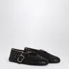 Alaïa Alaia Laser-cut Vienne Ballet Flats In Black Leather In Black