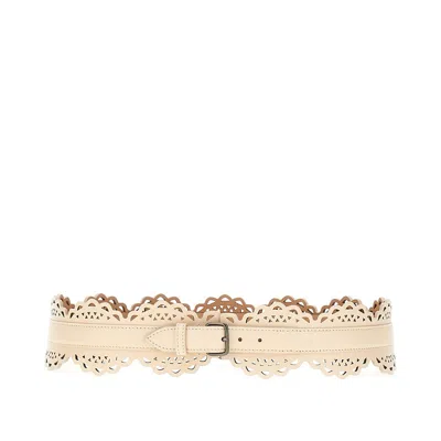 ALAÏA VIENNE CALFSKIN BUSTIER BELT