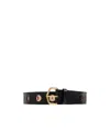 Alaïa Vienne Laser-cut Leather Belt In Black