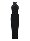 Alaïa Alaia Womens Noir Alaia Vienne Slim-fit Knitted Maxi Dress In Black