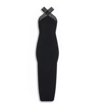 Alaïa Vienne Midi Dress In Black