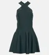Alaïa Cut-out Detailed Halterneck Mini Dress In Black