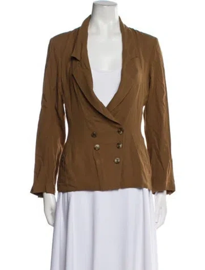 Pre-owned Alaïa Vintage 1980's Blazer In Brown