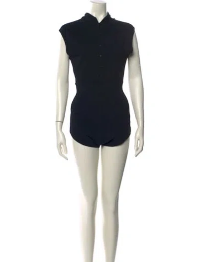 Pre-owned Alaïa Vintage 1980's Bodysuit In Black