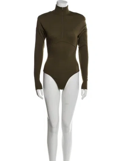 Pre-owned Alaïa Vintage 1980's Bodysuit In Green