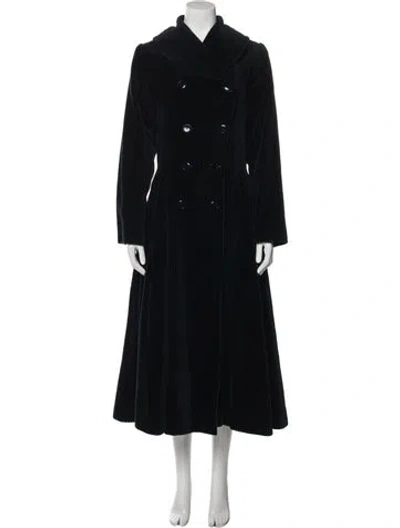 Pre-owned Alaïa Vintage 1980's Coat In Blue