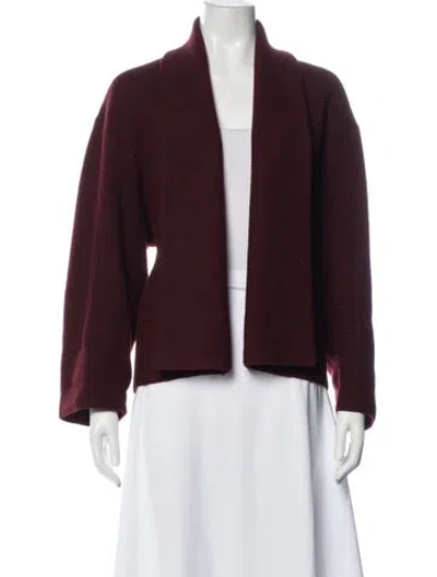 Pre-owned Alaïa Vintage 1980's Jacket In Burgundy