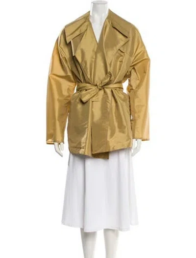 Pre-owned Alaïa Vintage 1980's Trench Coat In Neutral