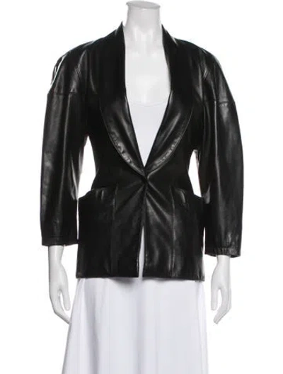 Pre-owned Alaïa Vintage 1982 Biker Jacket In Black