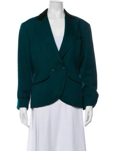 Pre-owned Alaïa Vintage 1984 Blazer In Green
