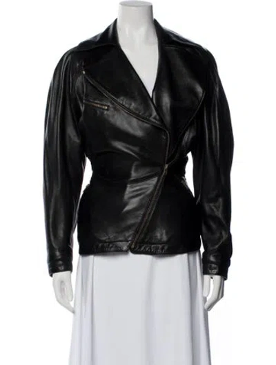 Pre-owned Alaïa Vintage 1986 Biker Jacket In Black