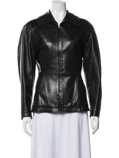 Pre-owned Alaïa Vintage 1986 Biker Jacket In Black