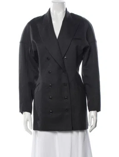 Pre-owned Alaïa Vintage 1986 Blazer In Gray