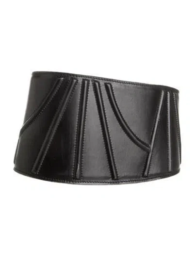 Pre-owned Alaïa Vintage 1986 Waist Belt In Black