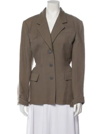 Pre-owned Alaïa Vintage 1987 Blazer In Brown