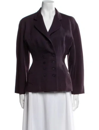 Pre-owned Alaïa Vintage 1987 Blazer In Purple