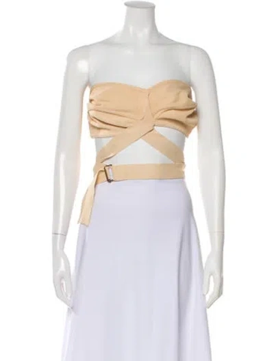 Pre-owned Alaïa Vintage 1987 Crop Top In Neutral