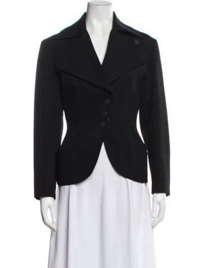 Pre-owned Alaïa Vintage 1988 Blazer In Black