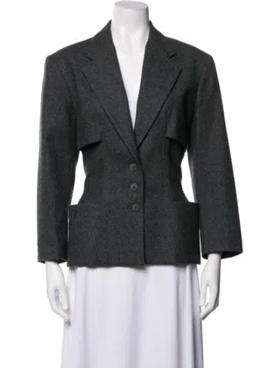 Pre-owned Alaïa Vintage 1988 Blazer In Grey