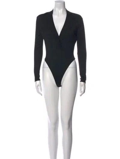 Pre-owned Alaïa Vintage 1990's Bodysuit In Black