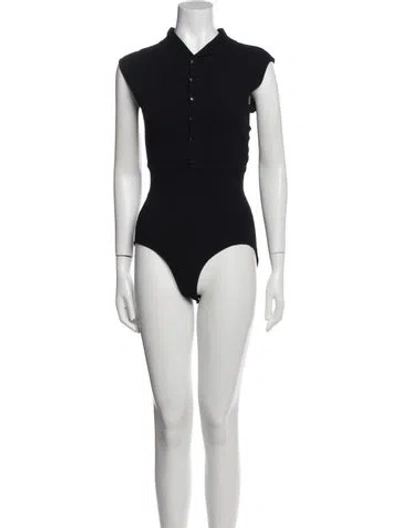 Pre-owned Alaïa Vintage 1990's Bodysuit In Black