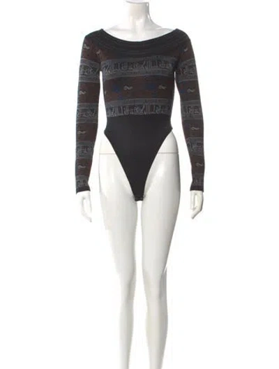 Pre-owned Alaïa Vintage 1990 Bodysuit In Black