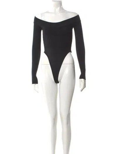 Pre-owned Alaïa Vintage 1990 Bodysuit In Black
