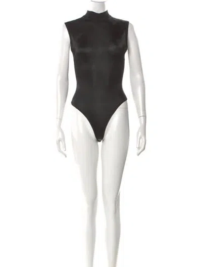 Pre-owned Alaïa Vintage 1990's Bodysuit In Black