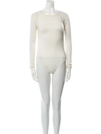 Pre-owned Alaïa Vintage 1990's Bodysuit In Neutral