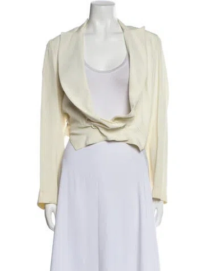 Pre-owned Alaïa Vintage 1990 Bolero In Neutral