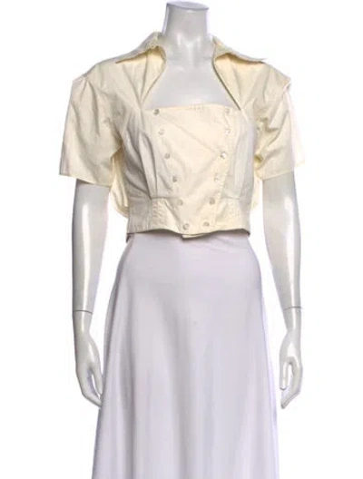 Pre-owned Alaïa Vintage 1990 Top In Neutrals