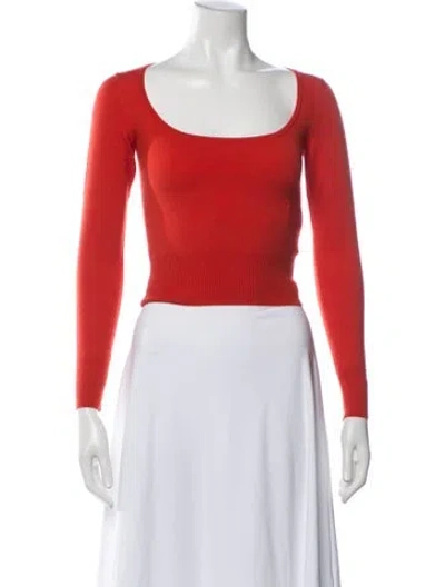 Pre-owned Alaïa Vintage 1990's Top In Red