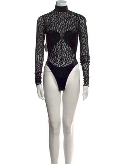Pre-owned Alaïa Vintage 1991 Bodysuit In Black